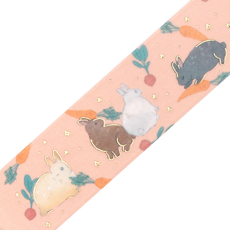 BGM Foil Stamping Masking Tape: Rabbit Country - 3 o'clock Snack - Image 2