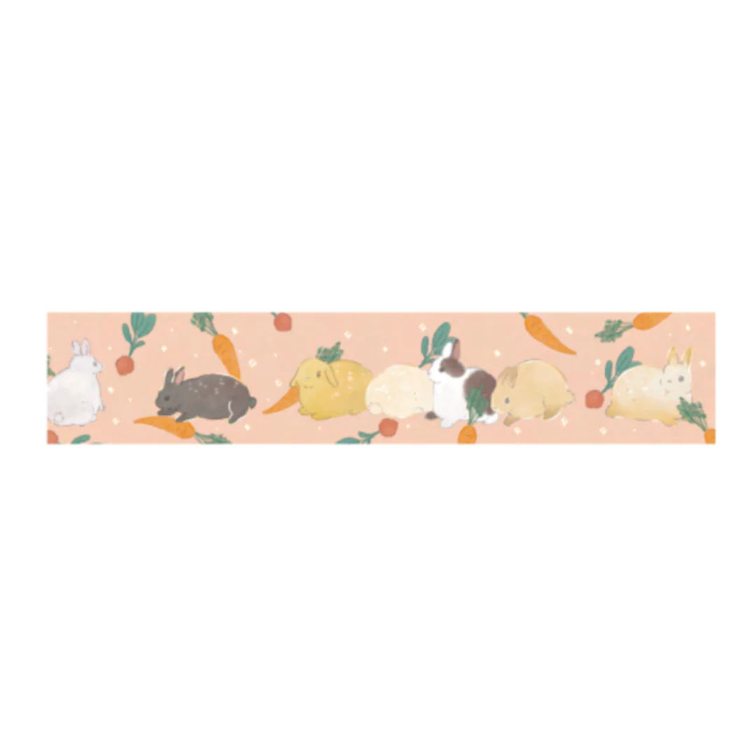 BGM Foil Stamping Masking Tape: Rabbit Country - 3 o'clock Snack - Image 3