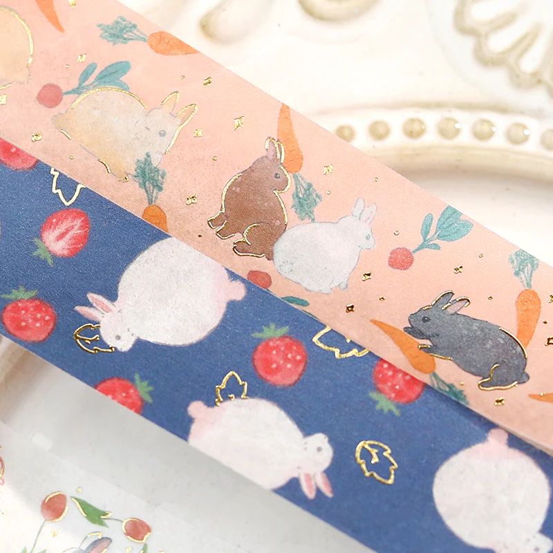 BGM Foil Stamping Masking Tape: Rabbit Country - 3 o'clock Snack - Image 4