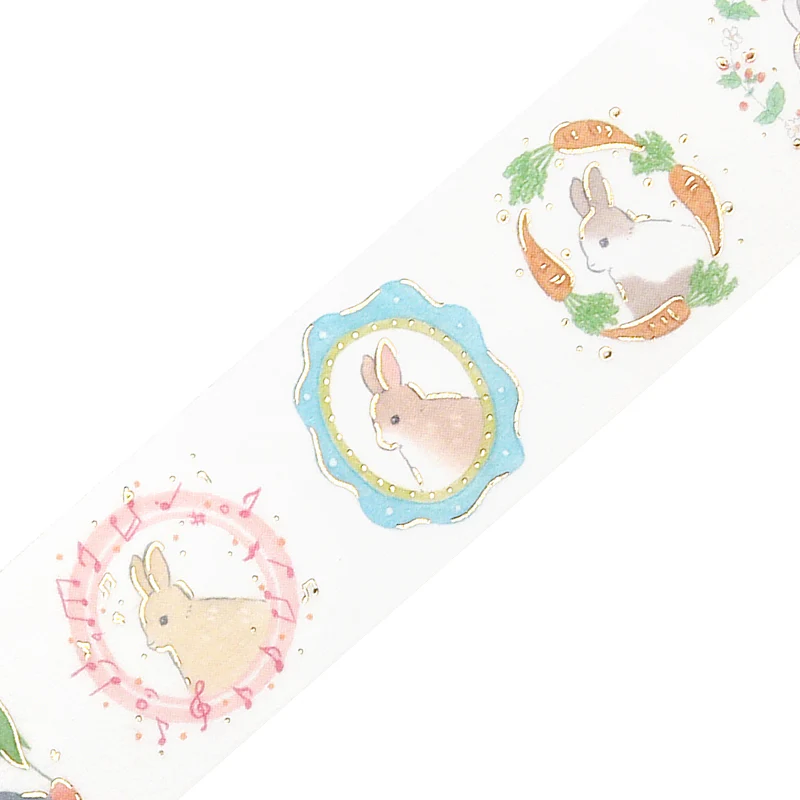 BGM Foil Stamping Masking Tape: Rabbit Country - Flame - Image 2