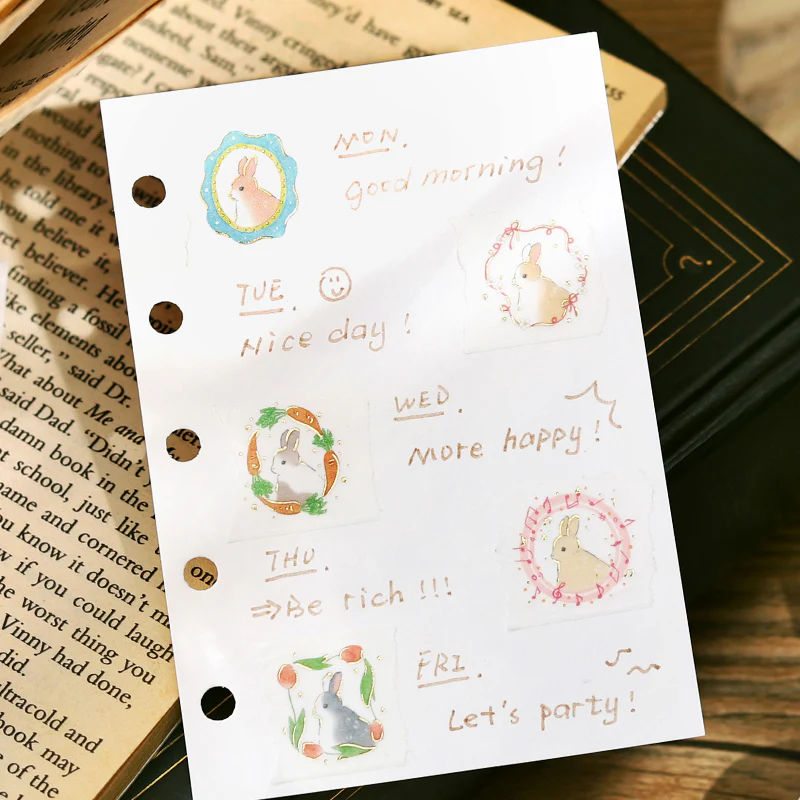 BGM Foil Stamping Masking Tape: Rabbit Country - Flame - Image 5