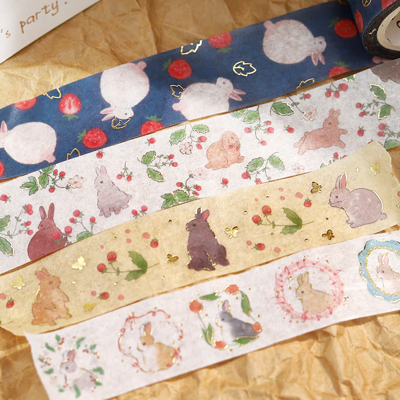 BGM Foil Stamping Masking Tape: Rabbit Country - Forest - Image 4