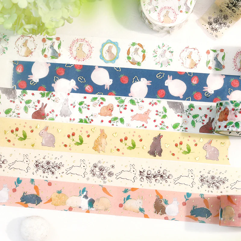 BGM Foil Stamping Masking Tape: Rabbit Country - Forest - Image 7