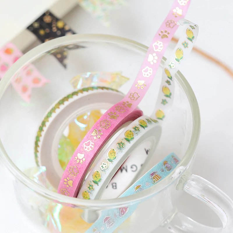 BGM Foil Stamping Masking Tape - Row of Trees - Image 3