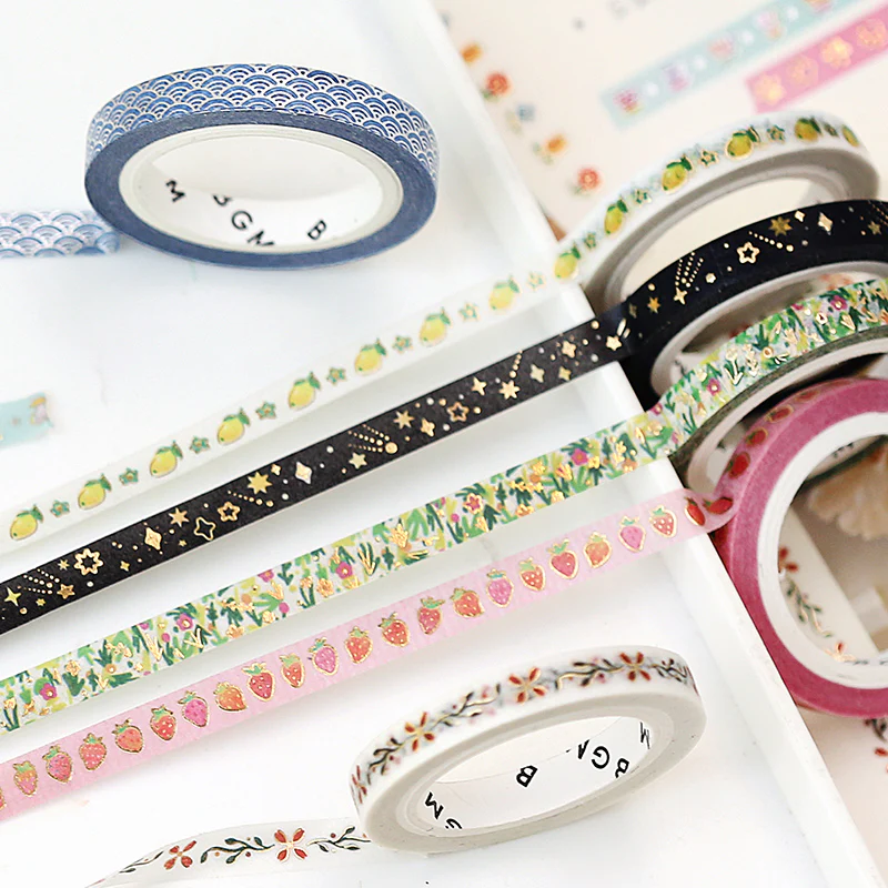 BGM Foil Stamping Masking Tape - Row of Trees - Image 5