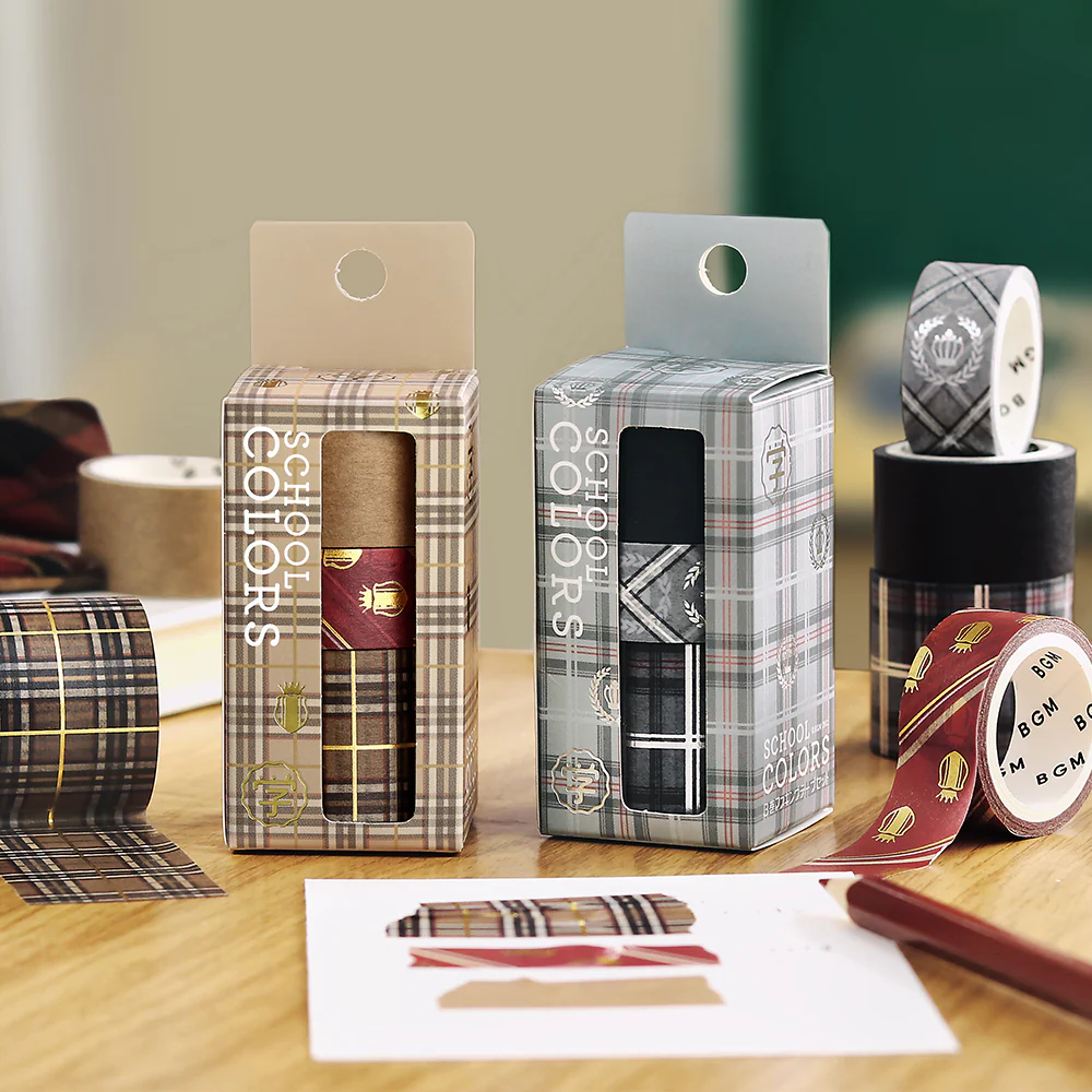 BGM Foil Stamping Masking Tape: SCHOOL COLORS: Caramel - Image 5