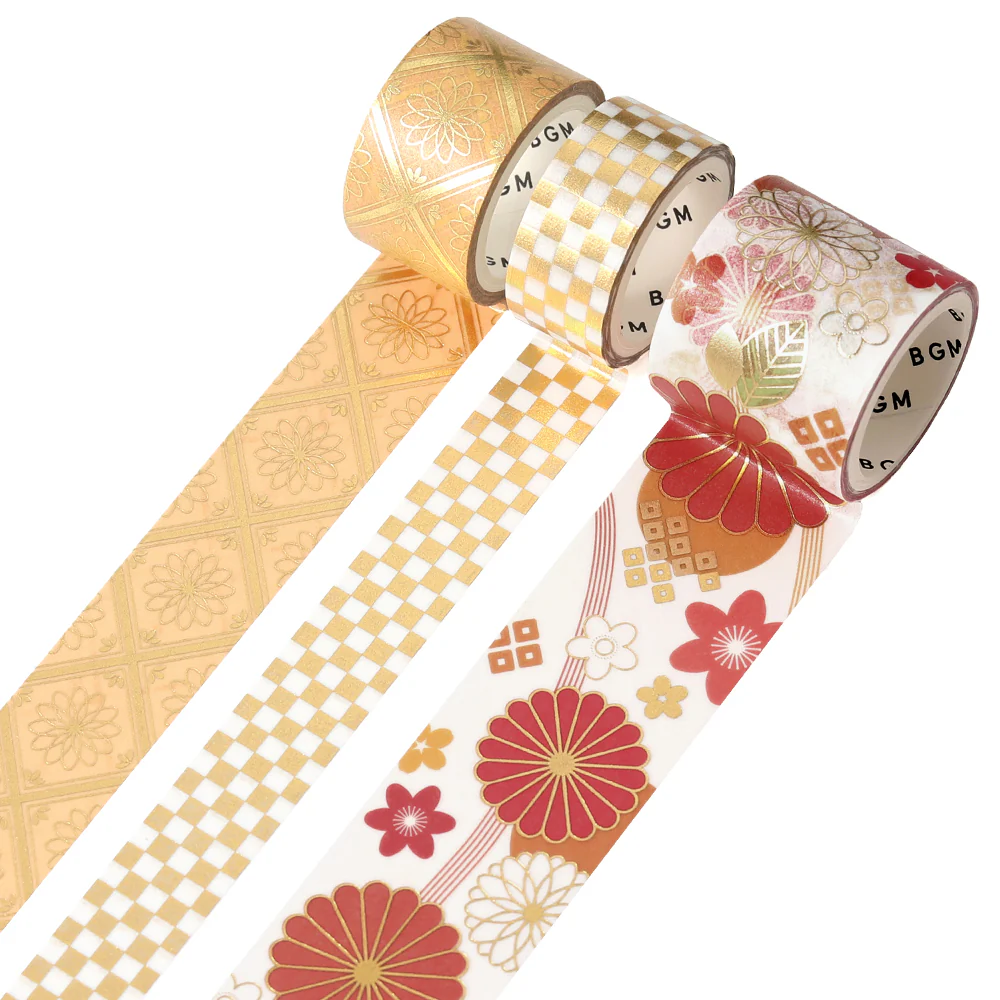 BGM Foil Stamping Masking Tape: The Color of Kimono - Brilliant Splendor - Image 2