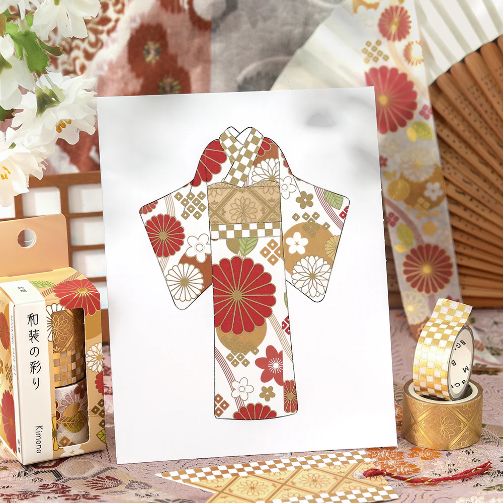 BGM Foil Stamping Masking Tape: The Color of Kimono - Brilliant Splendor - Image 3