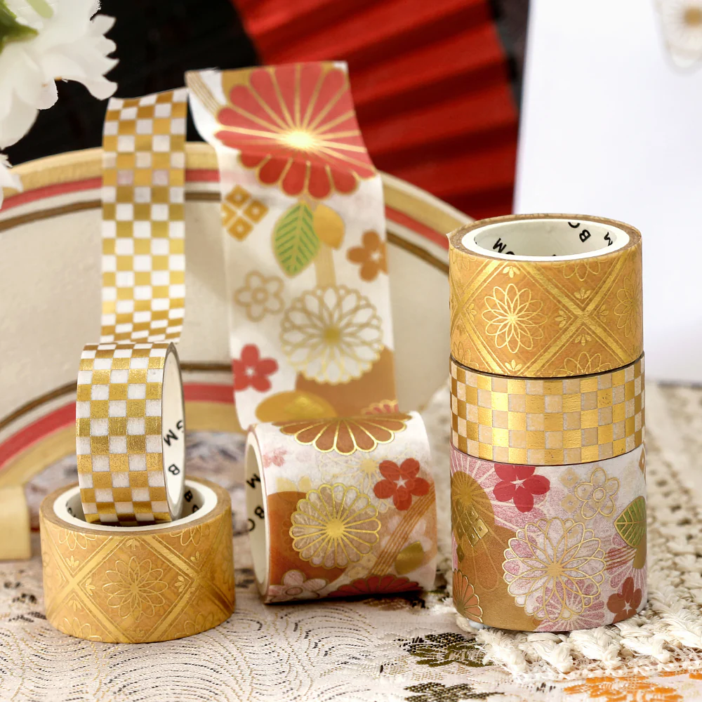 BGM Foil Stamping Masking Tape: The Color of Kimono - Brilliant Splendor - Image 4
