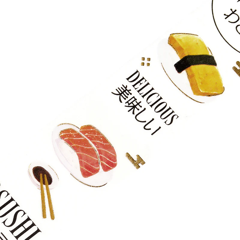 BGM Foil Stamping Masking Tape: Today's Menu - Sushi Restaurant - Image 2