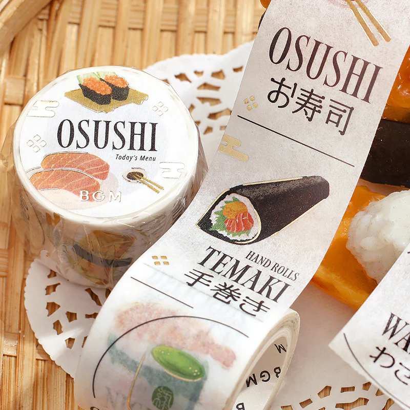 BGM Foil Stamping Masking Tape: Today's Menu - Sushi Restaurant - Image 3