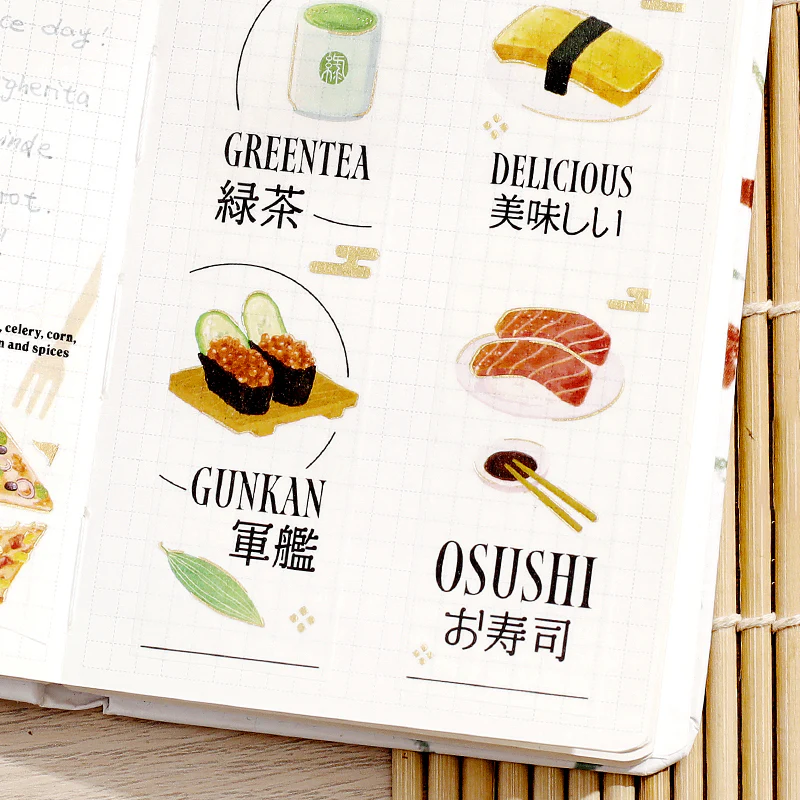 BGM Foil Stamping Masking Tape: Today's Menu - Sushi Restaurant - Image 4