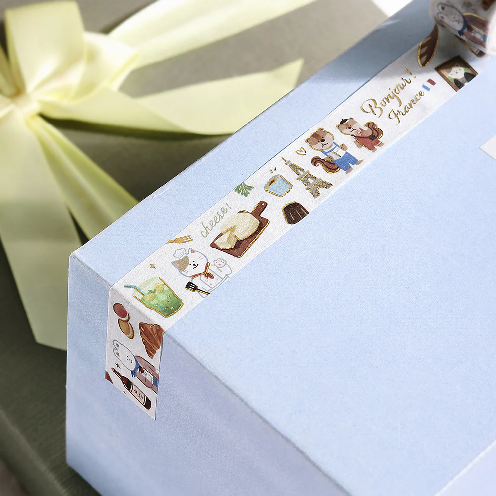 BGM Foil Stamping Masking Tape: World Cafe Travel - France - Image 4