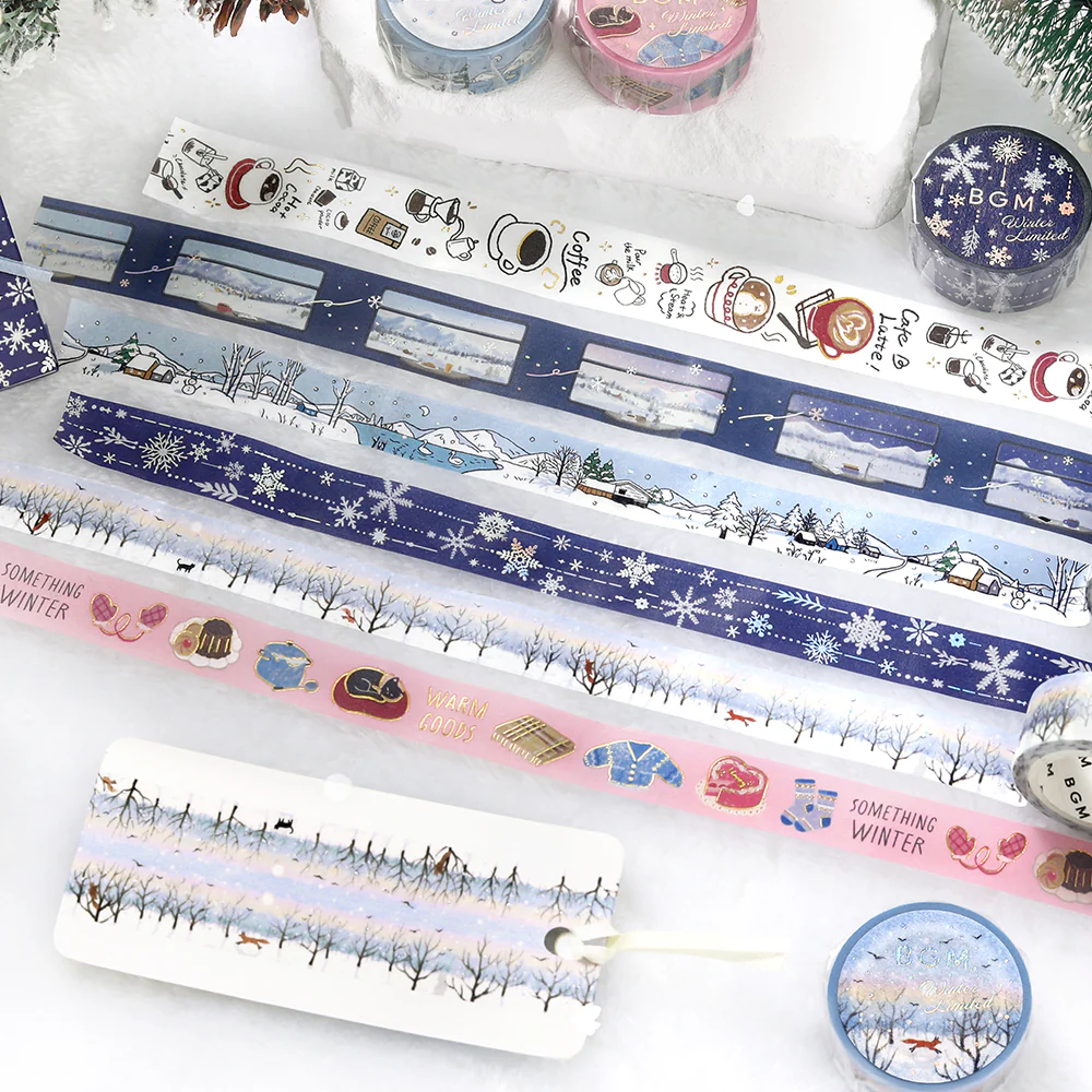 BGM Foil Stamping Winter Limited Edition Masking Tape - Something Winter - Image 5