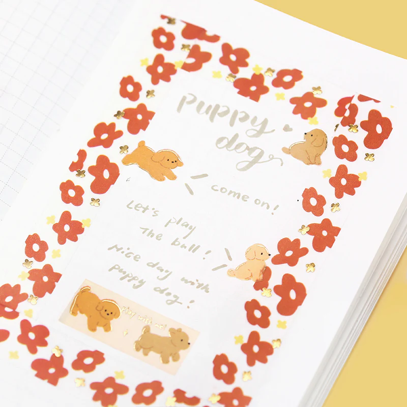 BGM Foil Stamping Masking Tape - Puppy - Image 5