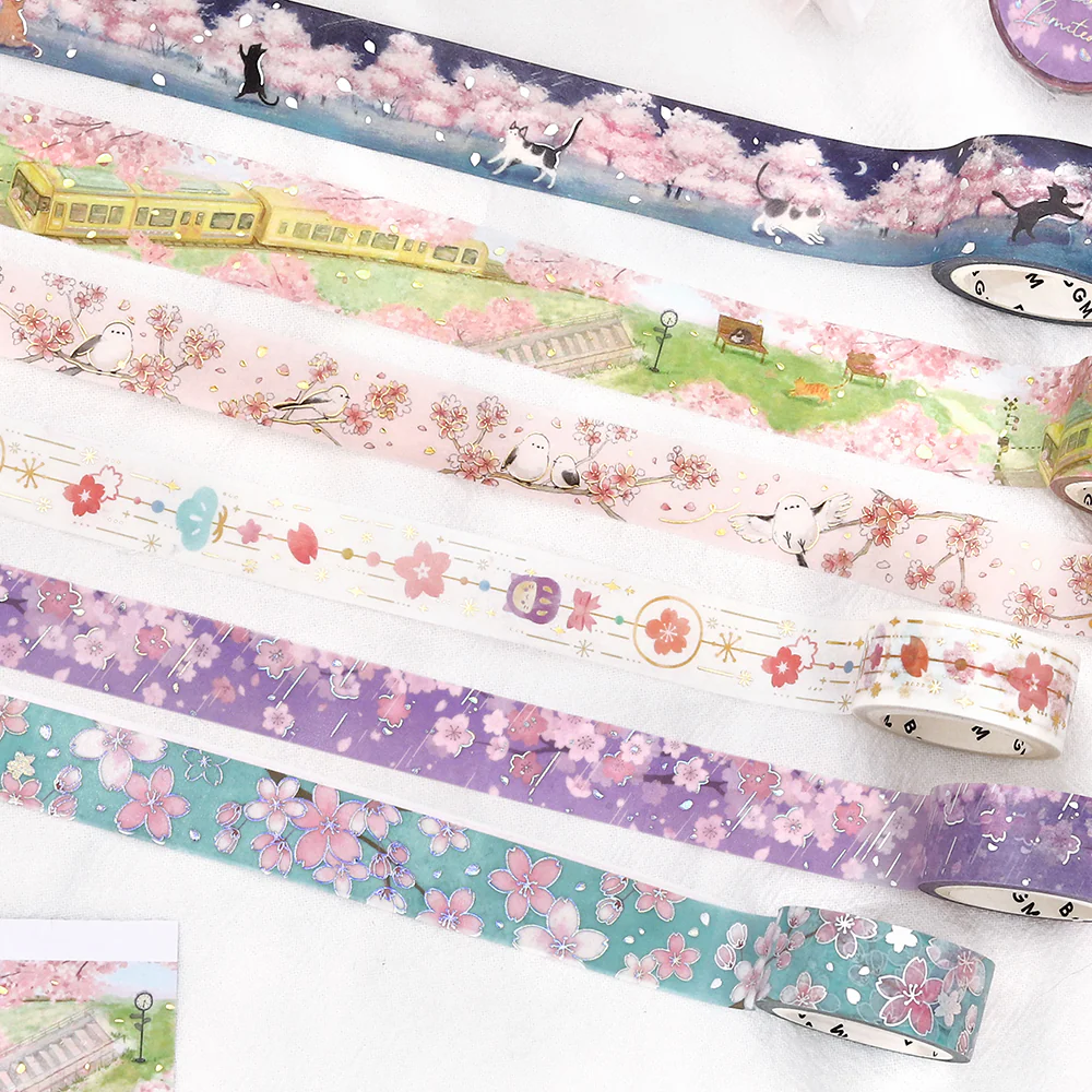 BGM Sakura Limited Masking Tape: Cherry Blossom Ornament - Image 6