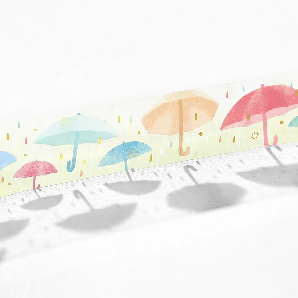 BGM Summer Limited Clear Tape - Colorful Umbrella - Image 3