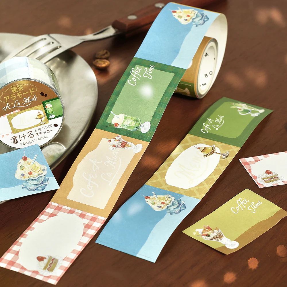 BGM Roll Sticker: Writable - Café à la Mode - Image 2