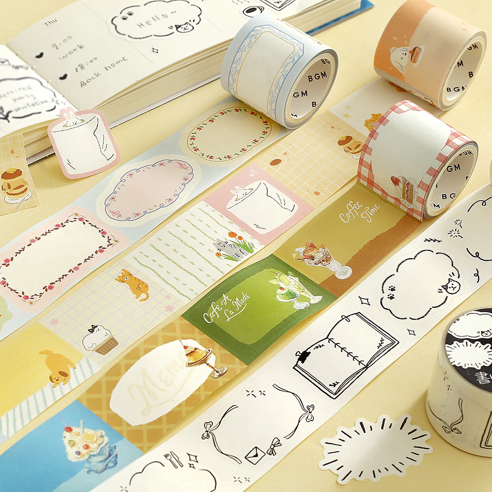 BGM Roll Sticker: Writable - Café à la Mode - Image 6
