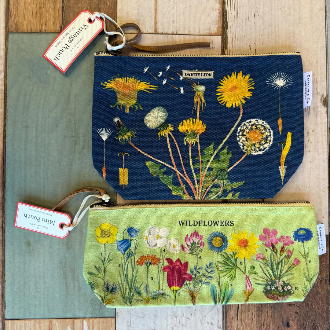 Cavallini Vintage Mini Pouch - Wildflowers - Image 3