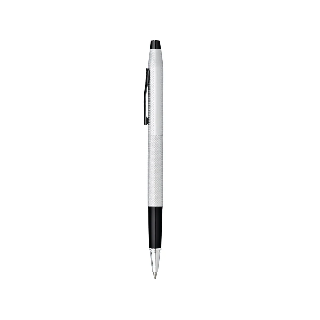 Classic Century Brushed Chrome Rollerball Pen - Image 3