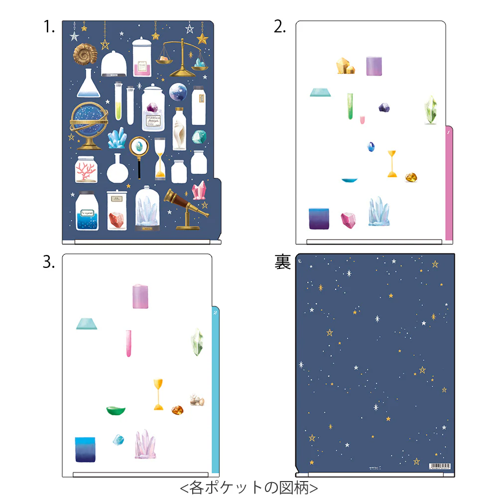 Midori 3 Pockets Clear Folder A4 Science Tools - Image 3
