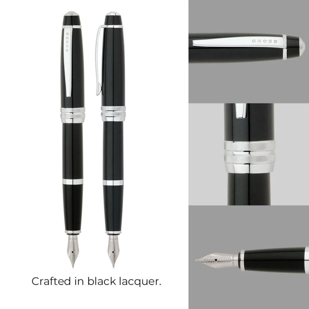 Cross Bailey Fountain Pen - Black Lacquer (Medium) - Image 8