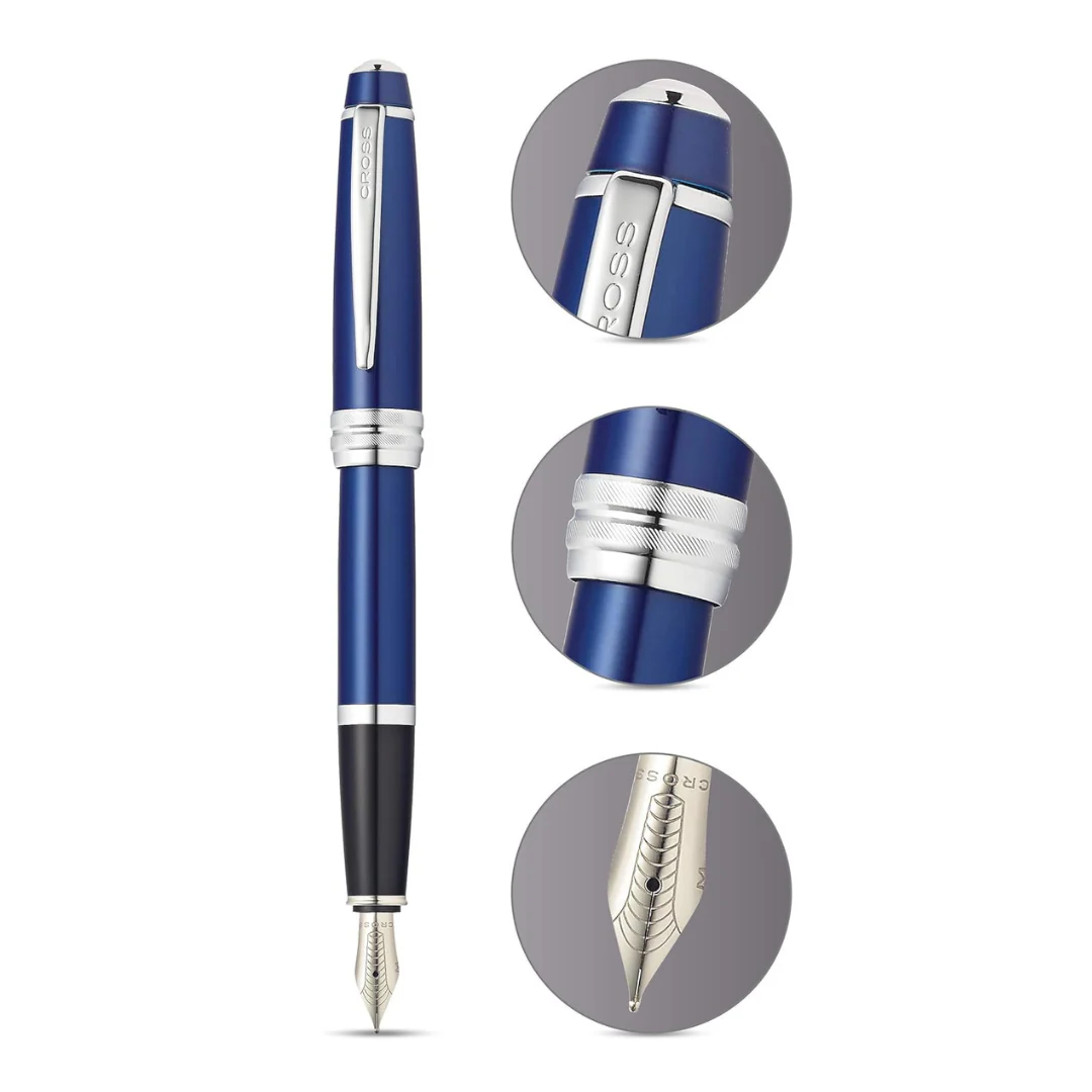 Cross Bailey Fountain Pen - Blue Lacquer (Medium) - Image 5