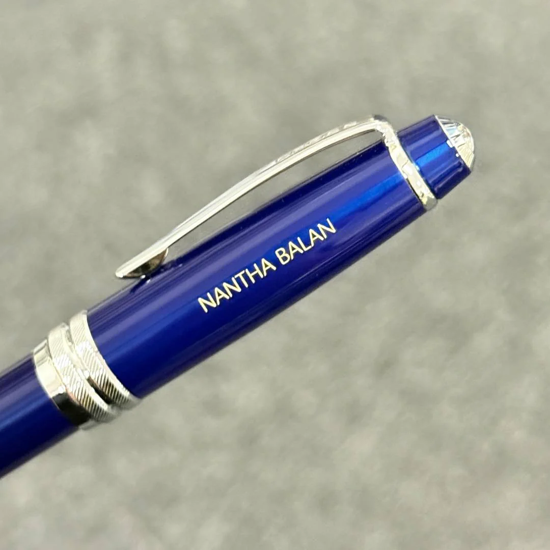 Cross Bailey Fountain Pen - Blue Lacquer (Medium) - Image 7