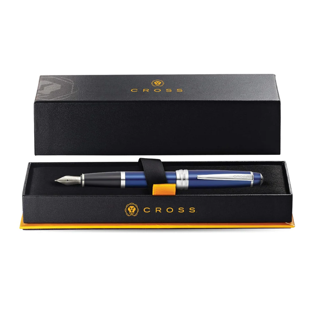 Cross Bailey Fountain Pen - Blue Lacquer (Medium) - Image 8