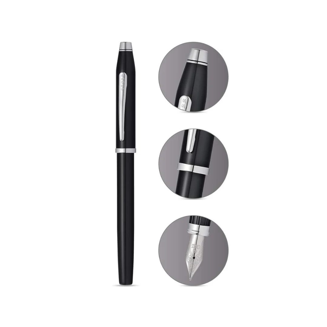 Cross Century II Fountain Pen - Black Lacquer - Image 4