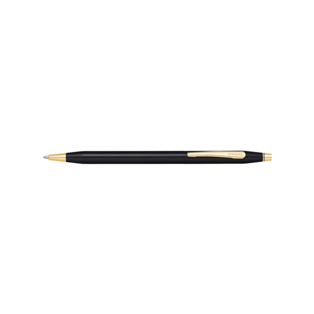 Cross Classic Century Ballpoint Pen - Black Lacquer with Gold Trim - Image 3