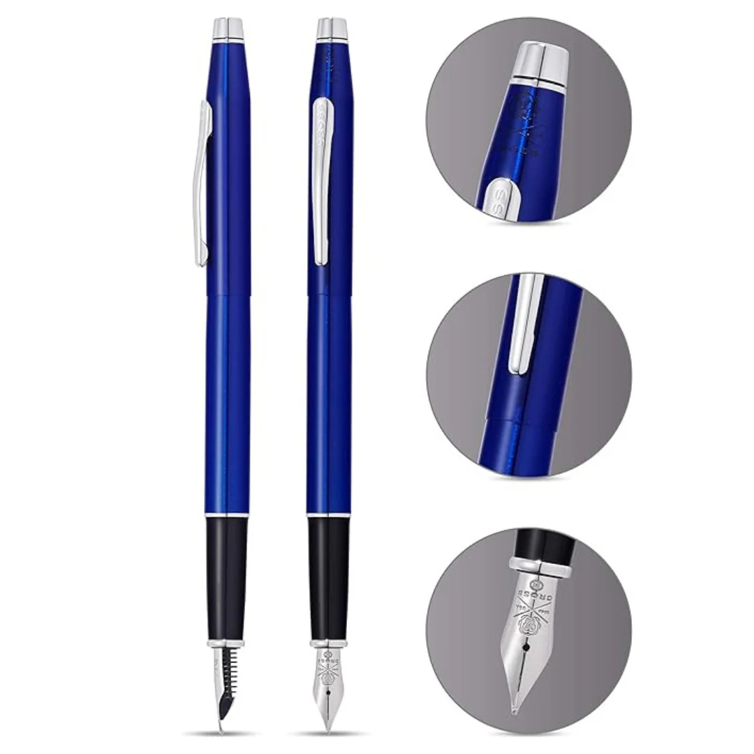 Cross Classic Century Fountain Pen - Blue Lacquer - Image 4