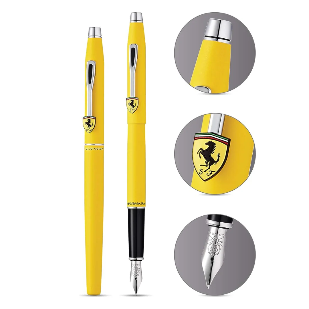 Cross Ferrari Classic Century Fountain Pen - Modena Yellow Lacquer - Image 5