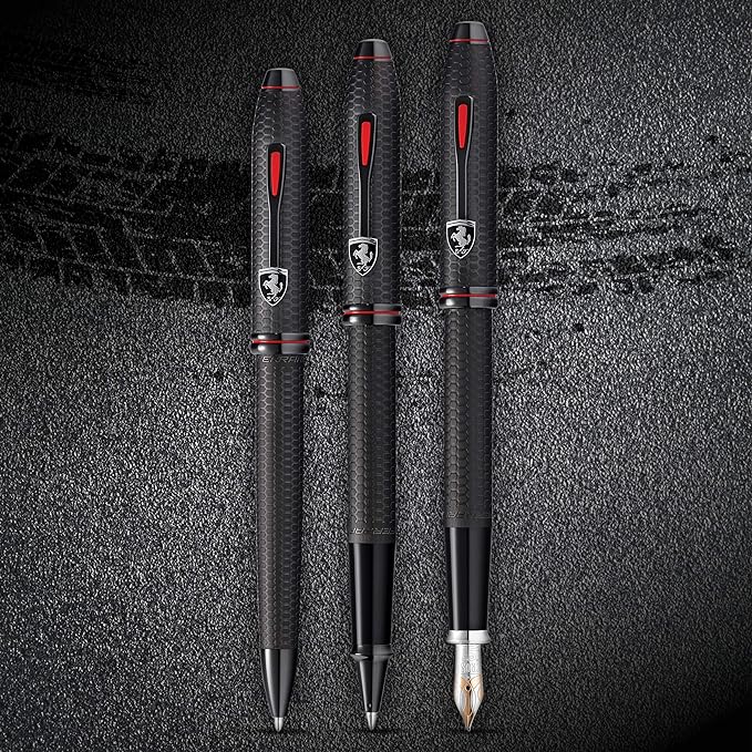 Cross Ferrari Townsend Fountain Pen - Brushed Black - Image 5