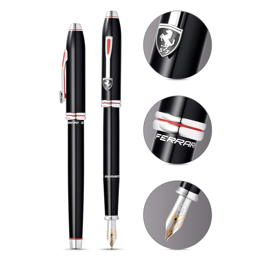 Cross Ferrari Townsend Fountain Pen - Glossy Black Lacquer - Image 4
