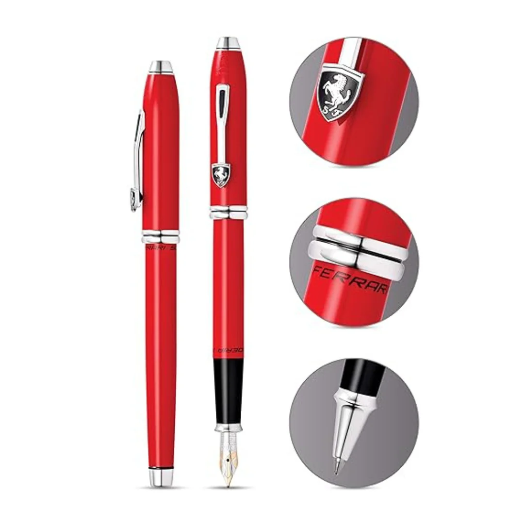 Cross Ferrari Townsend Fountain Pen - Glossy Corsa Red Lacquer - Image 4