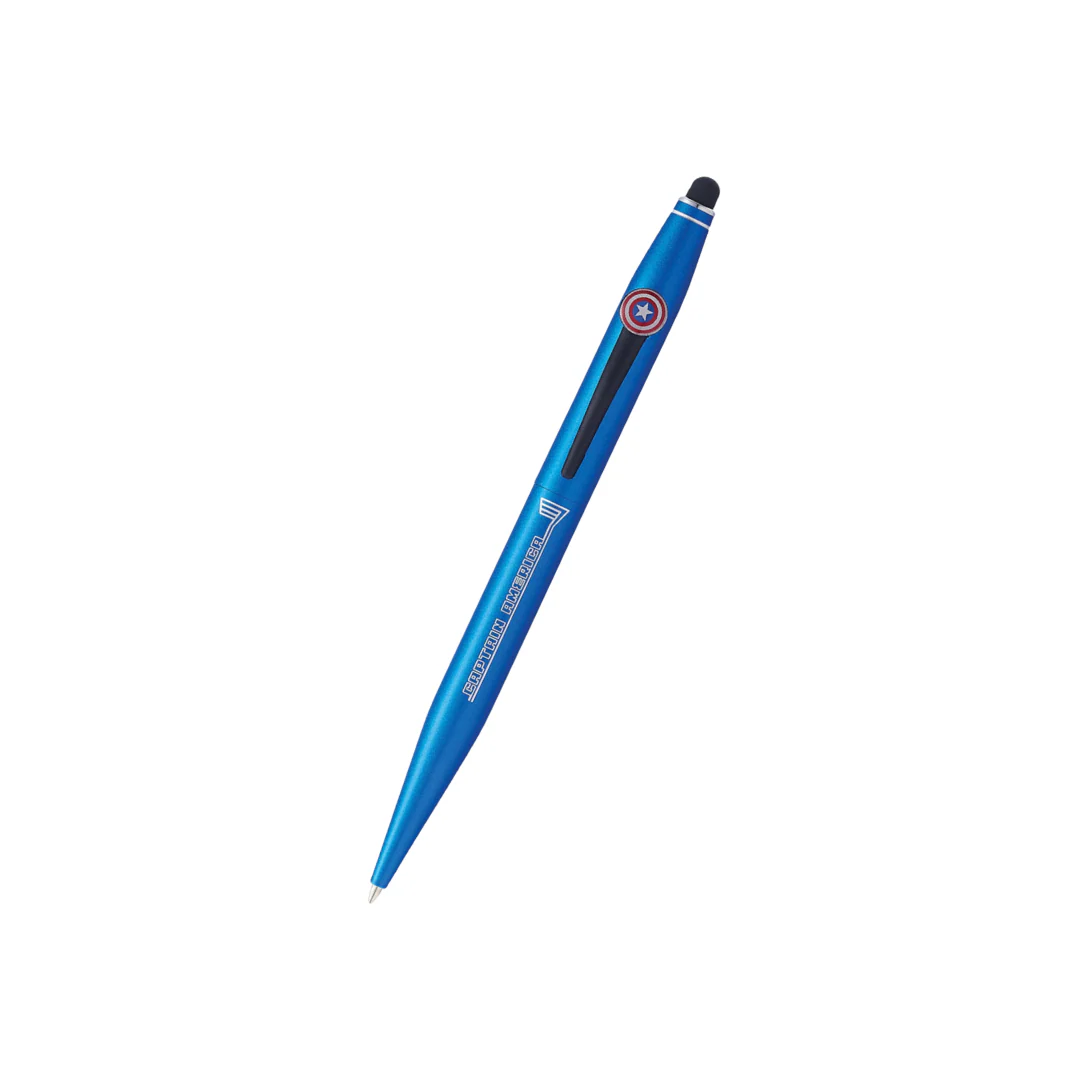 Cross Tech2 Marvel Captain America Ballpoint Pen with Stylus and Journal Gift Set - Image 3