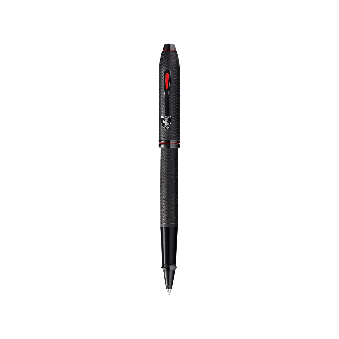 Cross Ferrari Townsend Rollerball Pen - Brushed Black Etched Honeycomb - Image 2