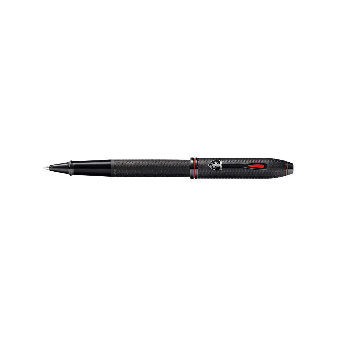 Cross Ferrari Townsend Rollerball Pen - Brushed Black Etched Honeycomb - Image 4