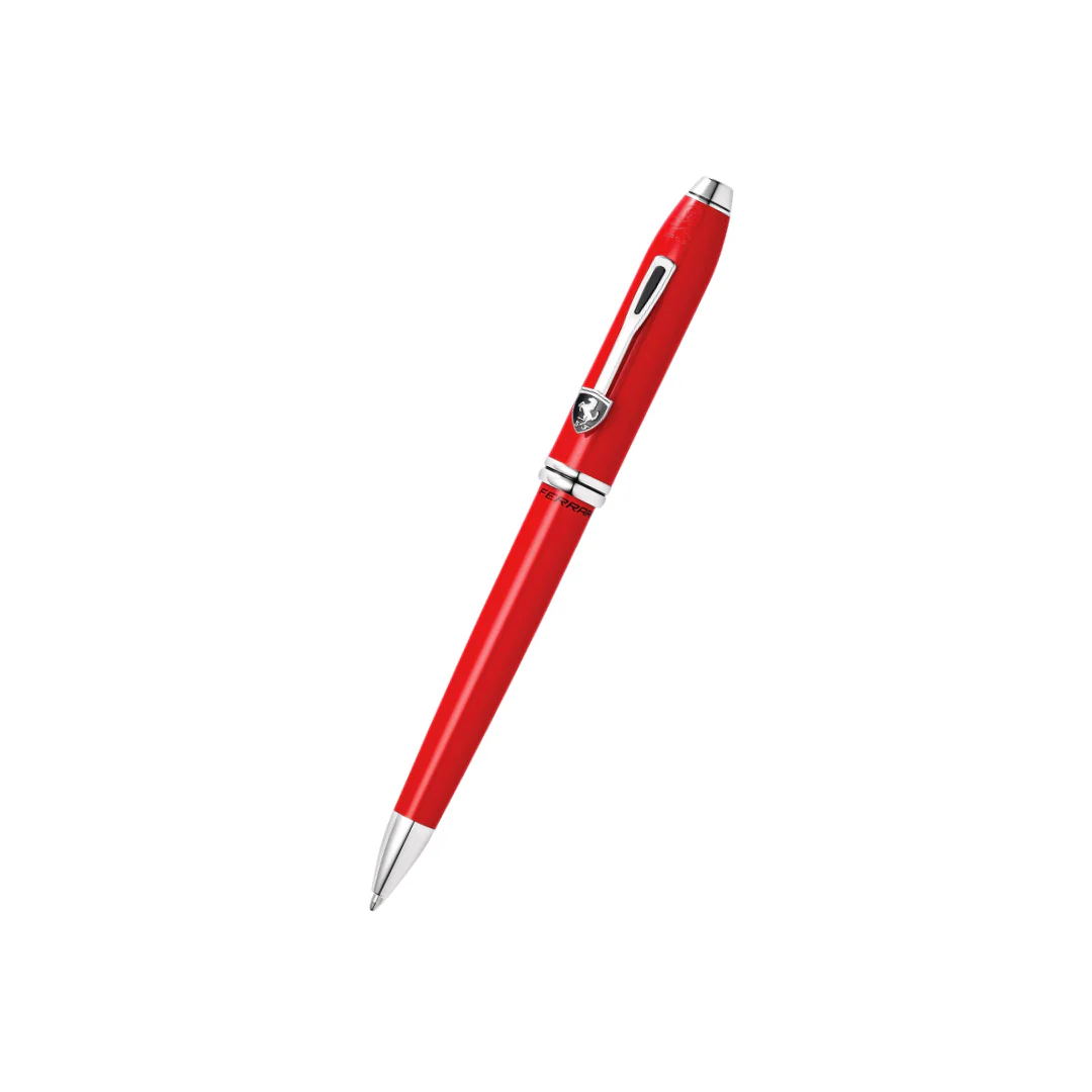 Cross Ferrari Townsend Ballpoint Pen - Glossy Rosso Corsa Red Lacquer