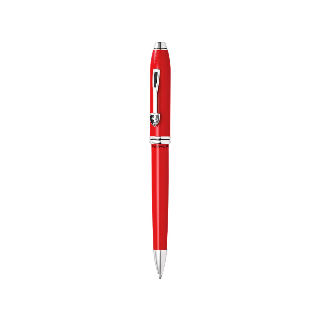 Cross Ferrari Townsend Ballpoint Pen - Glossy Rosso Corsa Red Lacquer - Image 2