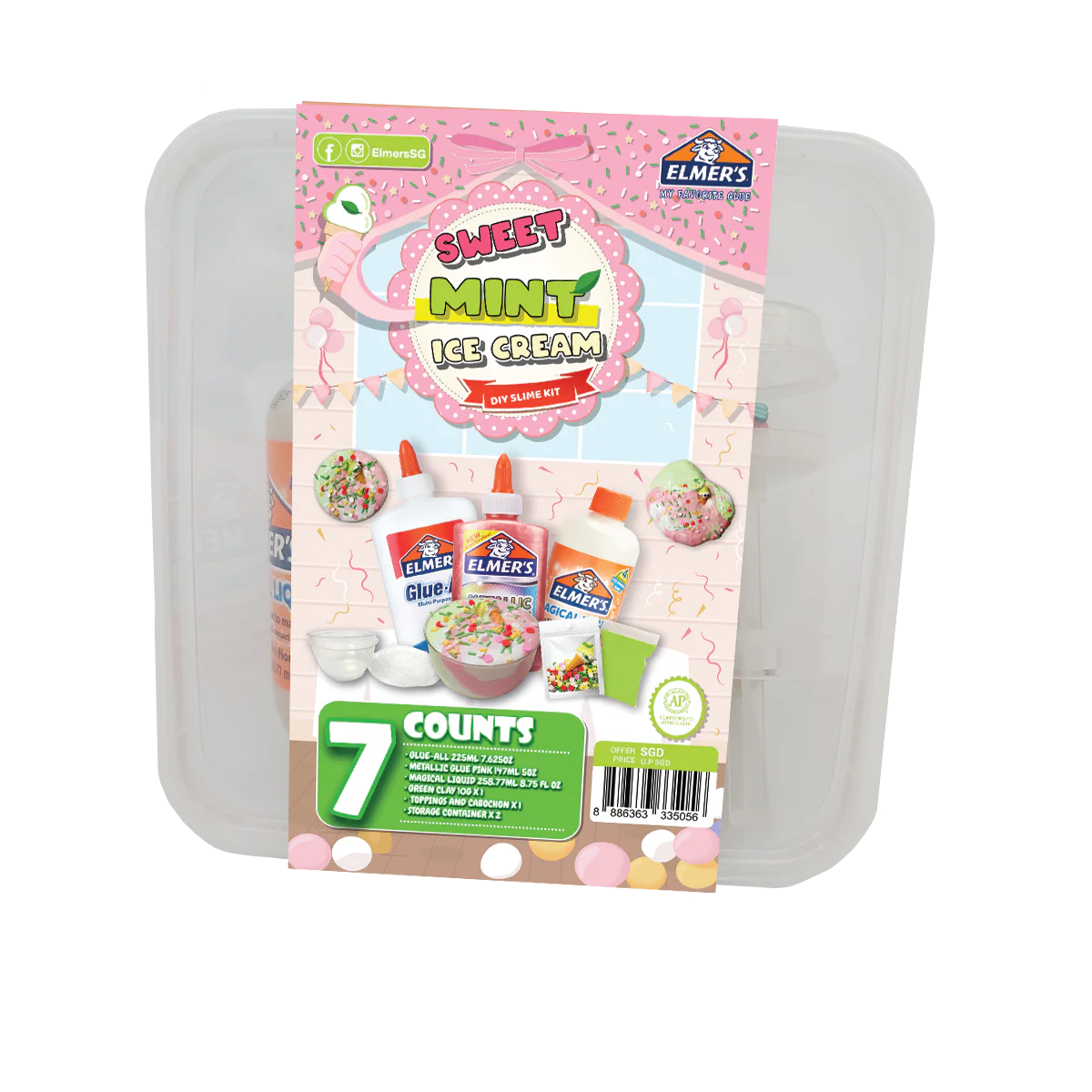 Elmer’s DIY Slime Kit - Sweet Mint Ice Cream - Image 3