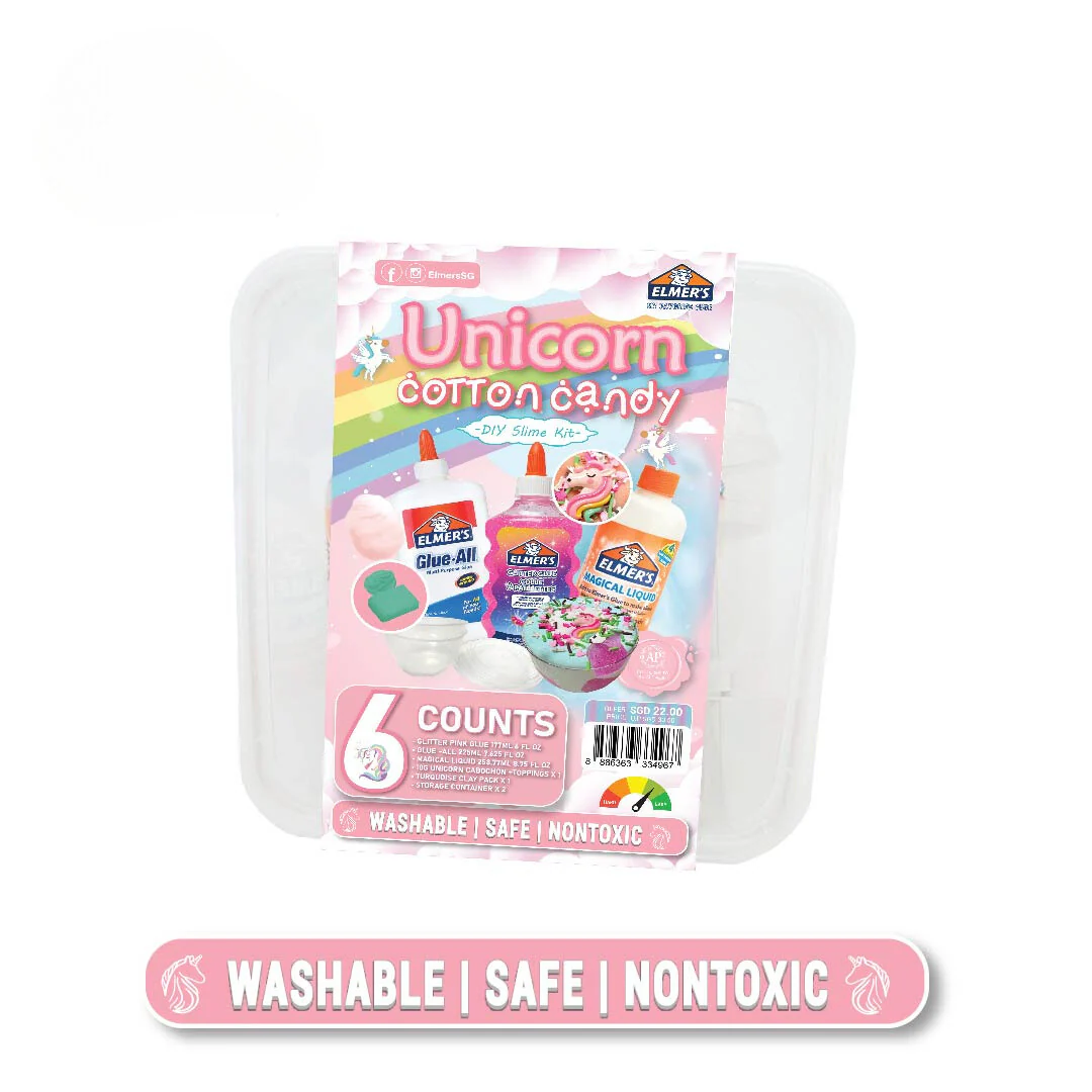 Elmer’s Slime DIY Kit - Unicorn Cotton Candy - Image 2