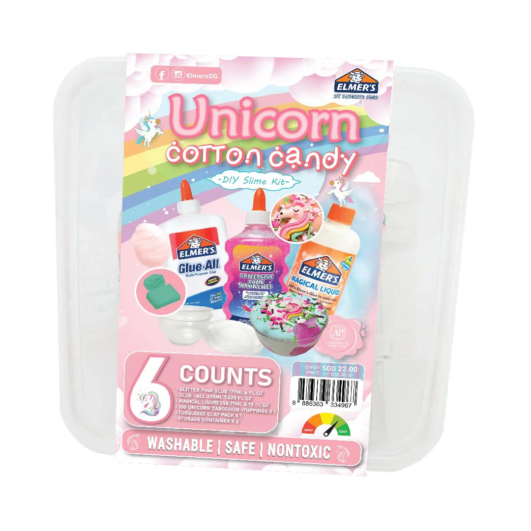 Elmer’s Slime DIY Kit - Unicorn Cotton Candy - Image 6