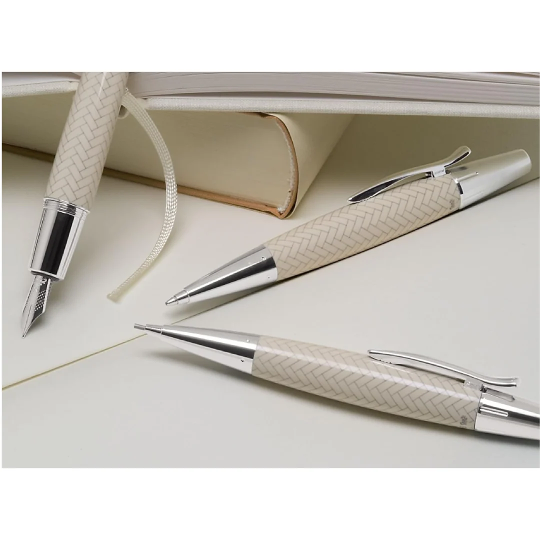 Faber-Castell E-Motion Resin Fountain Pen - Parquet Ivory - Image 5