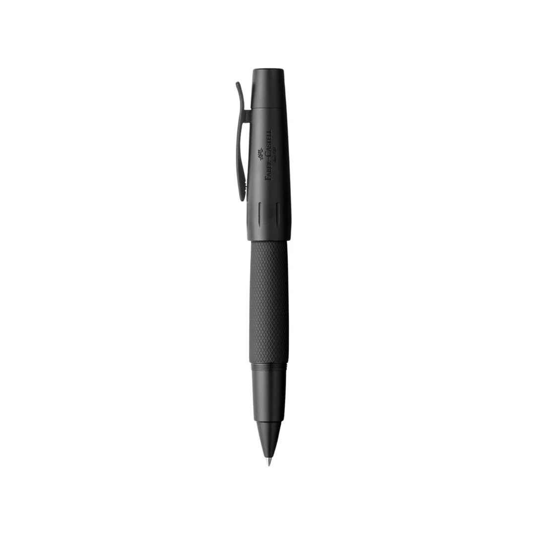 Faber-Castell E-Motion Rollerball Penball Pen Pure Black Anodized Aluminum - Image 2