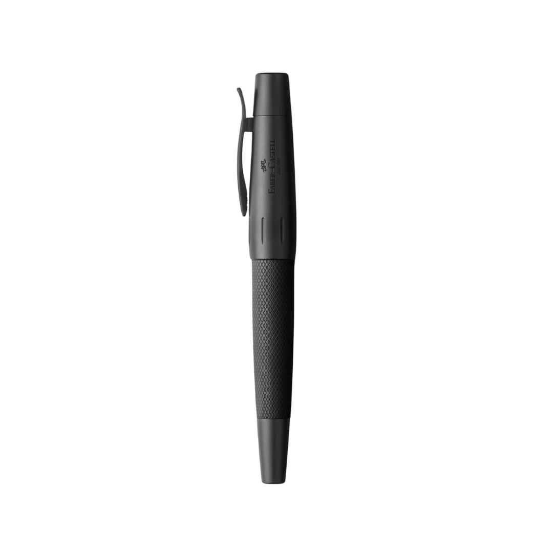 Faber-Castell E-Motion Rollerball Penball Pen Pure Black Anodized Aluminum - Image 4