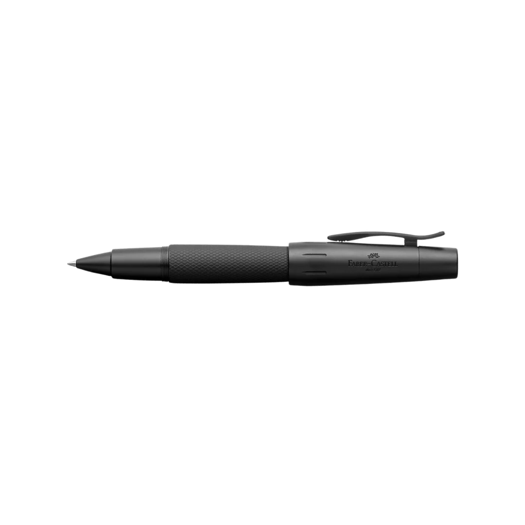 Faber-Castell E-Motion Rollerball Penball Pen Pure Black Anodized Aluminum - Image 5