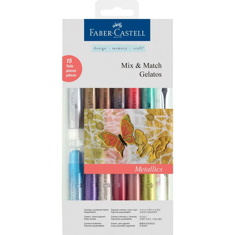 Faber-Castell Gelatos Watersoluble Crayons Metallic Tones